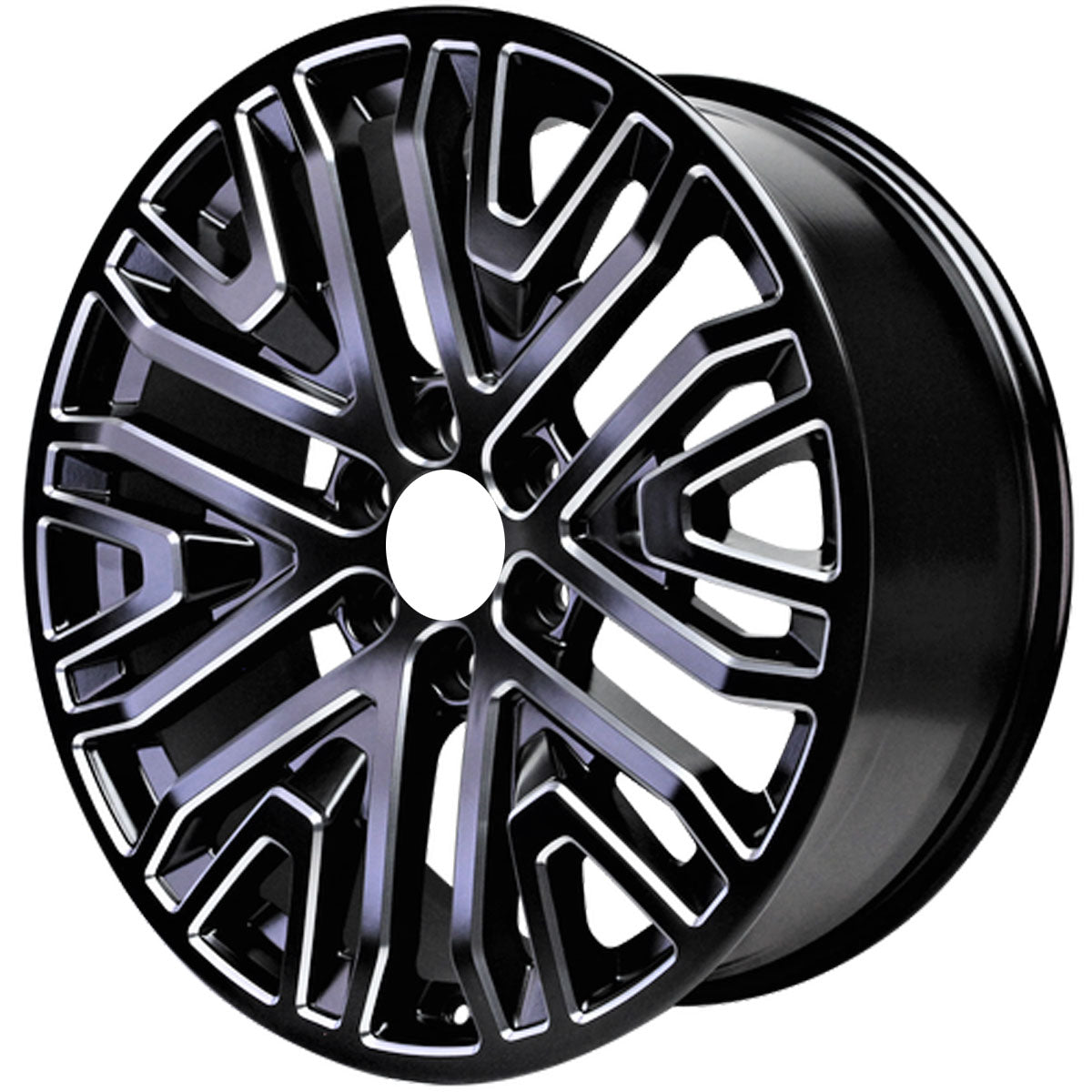 New 22" 20192023 Chevrolet Silverado 1500 Black Machined Replacement