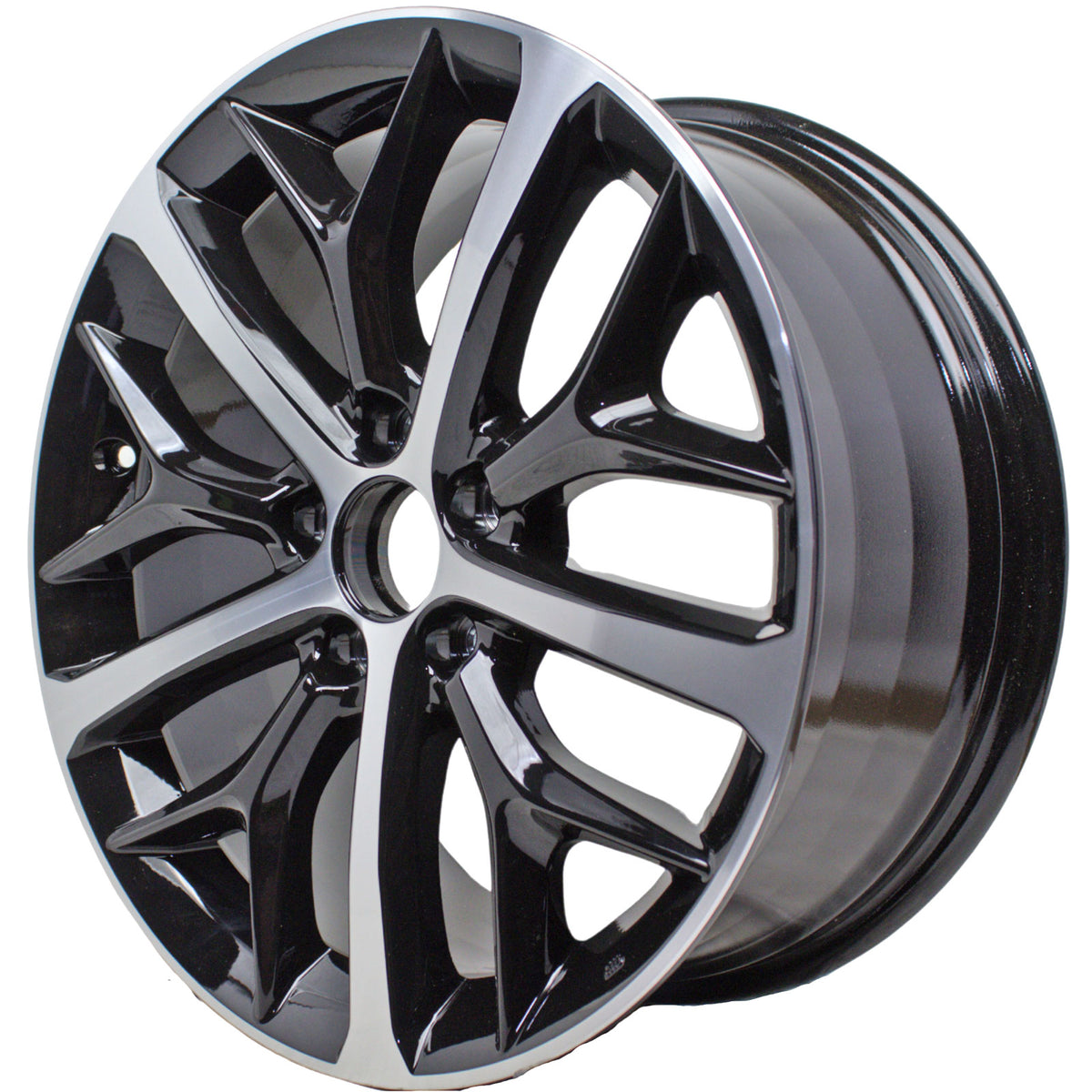 Jante Wheels 18x8 Inch Aluminum Wheel For 2017-2021 Honda Civic – Black Machined Face, 5x114.3, 50mm Offset (Single)