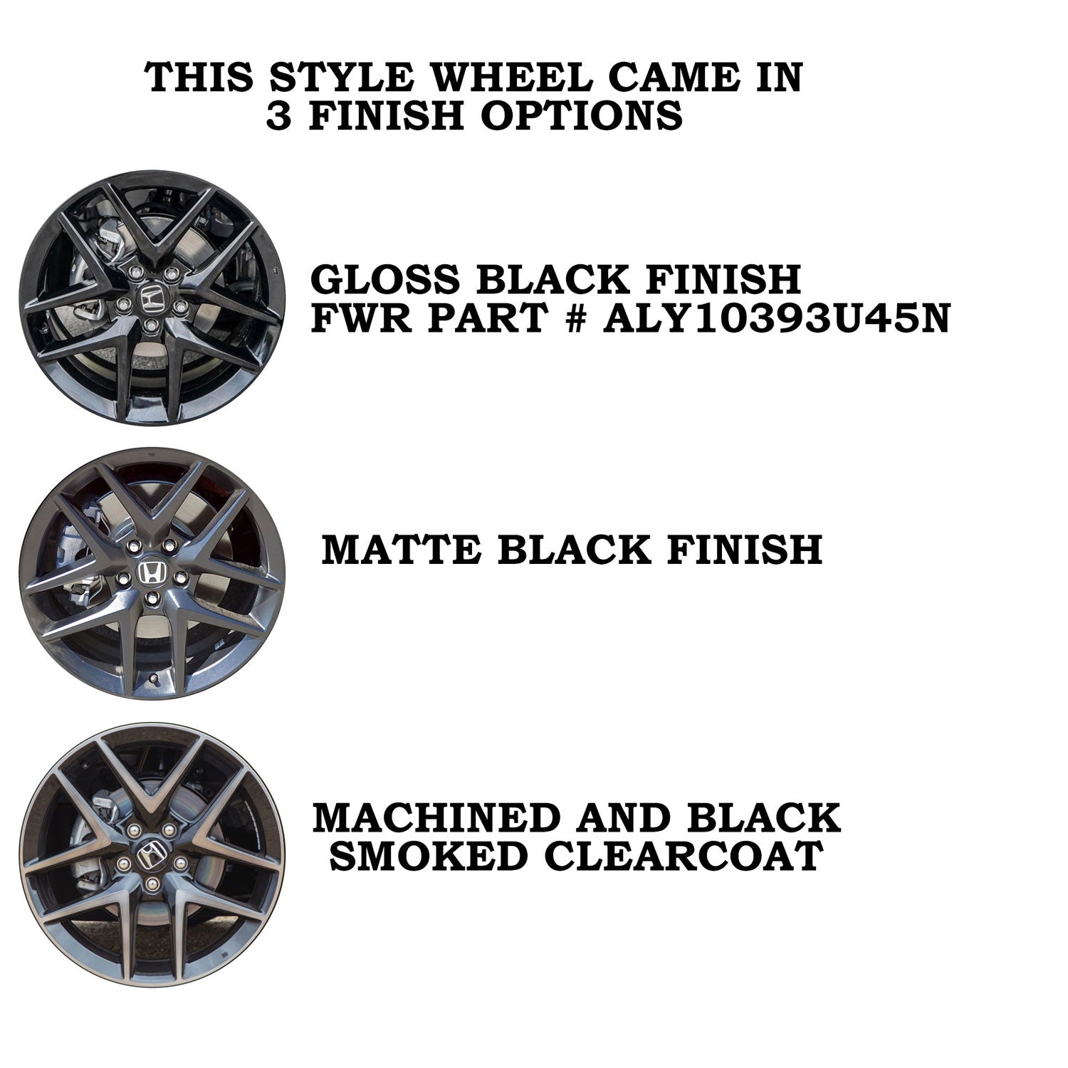 New 18" 20222023 Honda Civic Gloss Black Replacement Alloy Wheel
