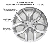 New 19" 2014-2020 Chevrolet Impala Machined & Silver Replacement Alloy Wheel - 5614 - Factory Wheel Replacement