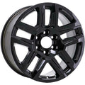 New 20" 2020-2024 Chevrolet Silverado 1500 Gloss Black Replacement Alloy Wheel - 5913