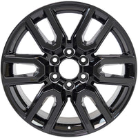 New 20" 2020-2024 GMC Sierra 1500 Gloss Black Replacement Alloy Wheel - 5914 - Factory Wheel Replacement