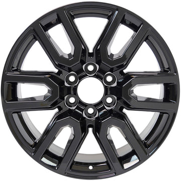 New 20" 2020-2024 GMC Sierra 1500 Gloss Black Replacement Alloy Wheel - 5914