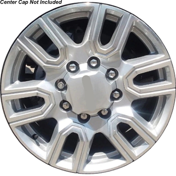 Brand New OEM 20" 2020-2024 GMC Sierra 3500 SRW Silver Machined Alloy Wheel - 5950 - Factory Wheel Replacement