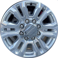 New Reproduction Chrome Center Cap for 8 Lug Polished Alloy Wheels from GMC Sierra 2500 / 3500 Trucks - Factory Wheel Replacement