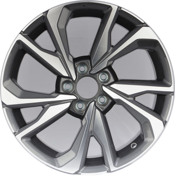 New 18" 2017-2021 Honda Civic Machined and Grey Replacement Alloy Wheel