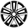 New 18" 2012-2018 Volkswagen Jetta Machine Black Replacement Alloy Wheel - 69941