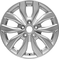 17" 2014-2015 KIA Optima Silver Reconditioned Original Alloy Wheel - 74690 - Factory Wheel Replacement