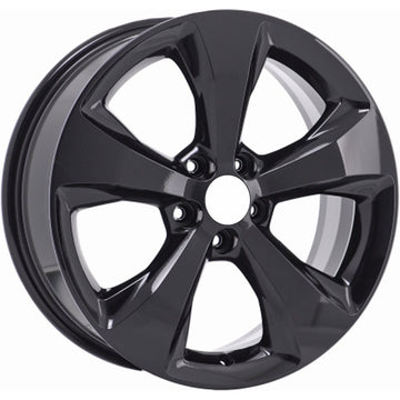 Set of 4 New 18" 2015-2023 Jeep Cherokee Gloss Black Replacement Alloy Wheels