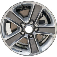 Clean Take Off 18" 2019-2023 Jeep Wrangler Polished and Charcoal Alloy Wheel - 9221 - Factory Wheel Replacement