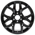 Set of 4 New 20" 2022-2023 GMC Yukon AT4 Gloss Black Replacement Alloy Wheels