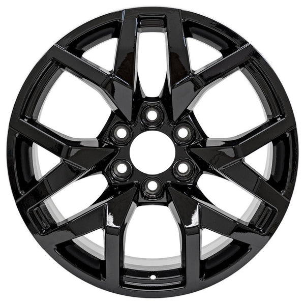 New 20" 2022-2023 Chevrolet Suburban Gloss Black Replacement Alloy Wheel - 95480 - Factory Wheel Replacement