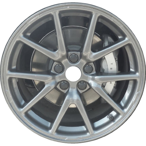 New Reproduction Blank Center Cap for 18" Alloy Wheel from 2017-2023 Tesla Model 3 - Factory Wheel Replacement