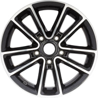 New 17" 2014-2019 Dodge Grand Caravan Polished Black Replacement Alloy Wheel