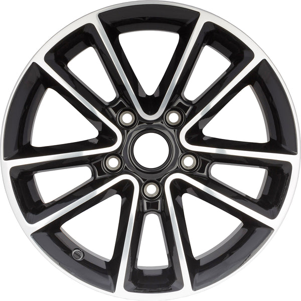 New 17" 2017-2019 Dodge Journey Polished Black Replacement Alloy Wheel