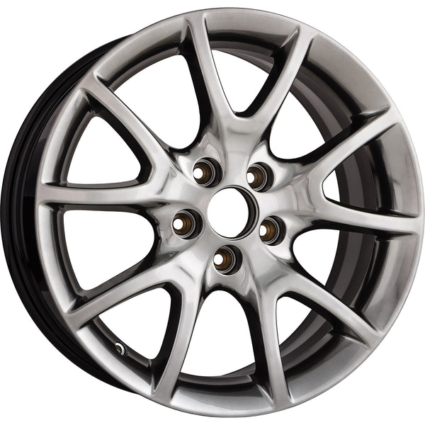 New 17" 2013-2016 Dodge Dart Dark Hyper Silver Replacement Alloy Wheel - Factory Wheel Replacement