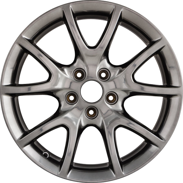 Set of 4 New 17" 2013-2016 Dodge Dart Dark Hyper Silver Replacement Alloy Wheels - Factory Wheel Replacement