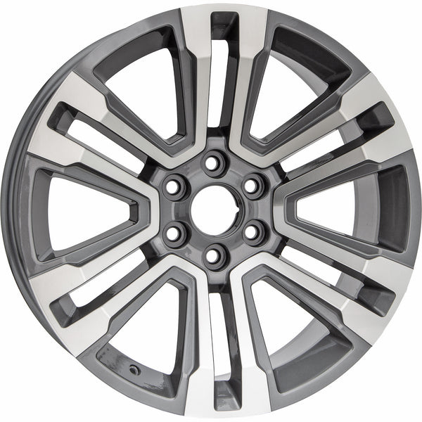 New 22" 2017-2020 GMC Yukon Machine Grey Replacement Alloy Wheel