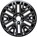 New 22" 2019-2024 GMC Sierra 1500 Black Machined Replacement Alloy Wheel - 5906