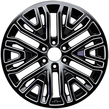 New 22" 2019-2024 GMC Sierra 1500 Black Machined Replacement Alloy Wheel - 5906