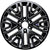 New 22" 2019-2022 GMC Sierra 1500 Black Machined Replacement Alloy Wheel - 5906 - Factory Wheel Replacement