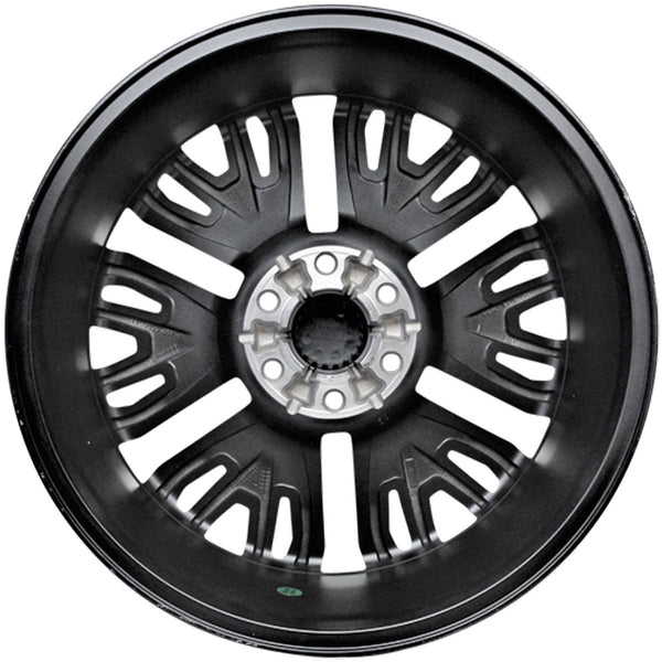 New 22" 2019-2023 Chevrolet Silverado 1500 Black Machined Replacement Alloy Wheel - 5906 - Factory Wheel Replacement