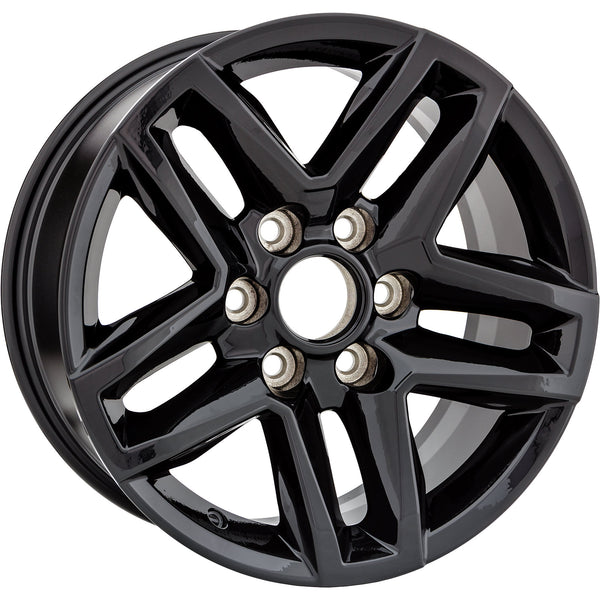 New 18" 2019-2022 Chevrolet Silverado 1500 Black Replacement Alloy Wheel - 5911 - Factory Wheel Replacement