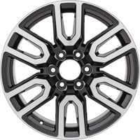 New 20" 2020-2024 GMC Sierra 1500 Machined and Black Replacement Alloy Wheel 