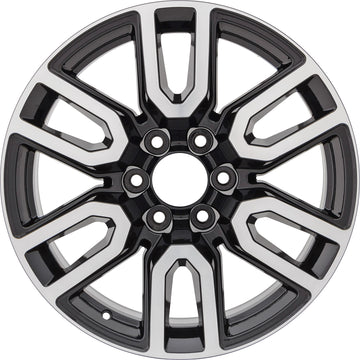 New 20" 2020-2024 GMC Sierra 1500 Machined and Black Replacement Alloy Wheel - 5914