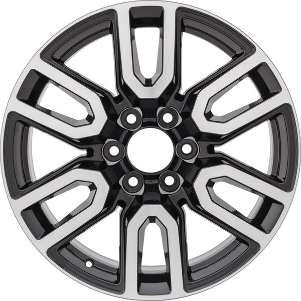 New 20" 2020-2024 GMC Sierra 1500 Machined and Black Replacement Alloy Wheel 