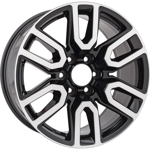 New 20" 2020-2024 GMC Sierra 1500 Machined and Black Replacement Alloy Wheel 