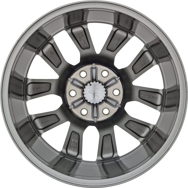 Set of 4 New 20" 2019-2021 Chevrolet Silverado 1500 Machined and Light Grey Replacement Alloy Wheels - Factory Wheel Replacement