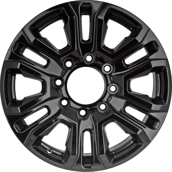 New 20" 2021-2023 GMC Sierra 3500 SRW Replacement Black Alloy Wheel 