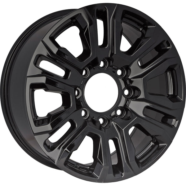 New 20" 2021-2023 GMC Sierra 2500 Replacement Black Alloy Wheel