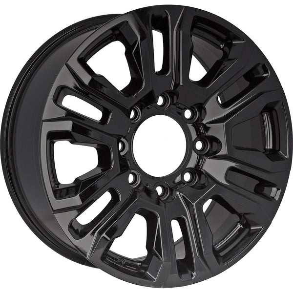 New 20" 2021-2023 GMC Sierra 3500 SRW Replacement Black Alloy Wheel 