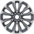 New 22" 2021-2024 GMC Yukon Grey Machined Replacement Alloy Wheel - 14048