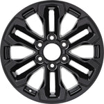 New 18" 2022-2024 Chevrolet Silverado 1500 Gloss Black Replacement Alloy Wheel - Factory Wheel Replacement