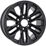 New 18" 2022-2024 Chevrolet Silverado 1500 Gloss Black Replacement Alloy Wheel - Factory Wheel Replacement