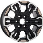 New 18" 2022-2024 GMC Sierra 1500 Machined, Black & Beige Replacement Alloy Wheel