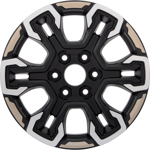 New 18" 2022-2024 GMC Sierra 1500 Machined, Black & Beige Replacement Alloy Wheel