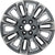 New 22" 2023-2025 GMC Sierra Machined, Grey and Chrome Replacement Alloy Wheel - 14133