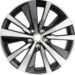 New 19" 2019-2022 Nissan Altima Black Machined Replacement Alloy Wheel