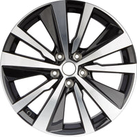 New 19" 2019-2022 Nissan Altima Black Machined Replacement Alloy Wheel