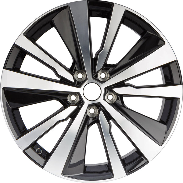 New 19" 2019-2022 Nissan Altima Black Machined Replacement Alloy Wheel