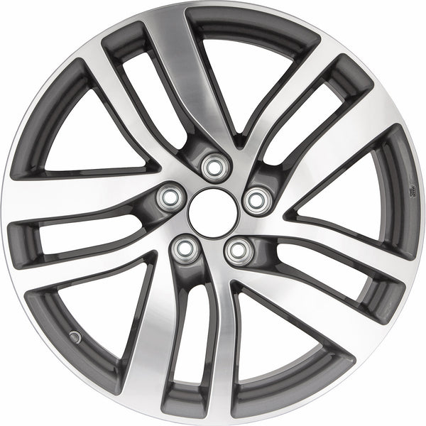 New 20" 2016-2018 Honda Pilot Machine Charcoal Replacement Alloy Wheel - 64090