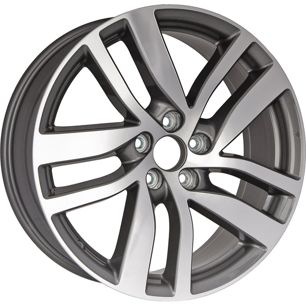 New 20" 2016-2018 Honda Pilot Machine Charcoal Replacement Alloy Wheel - 64090
