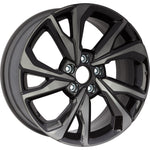 New 18" 2017-2021 Honda Civic Smoke Clearcoat Black Machine Replacement Alloy Wheel