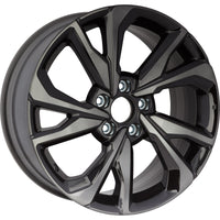 New 18" 2017-2021 Honda Civic Smoke Clearcoat Black Machine Replacement Alloy Wheel