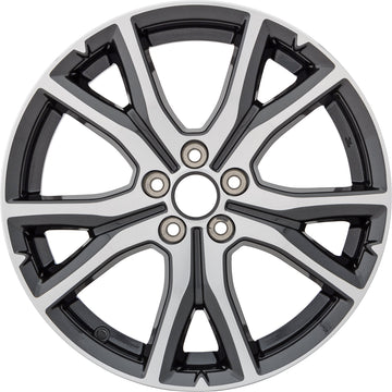 New 17" 2017-2019 Subaru Impreza Machined Black Replacement Alloy Wheel