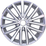 New 17" 2011-2016 Volkswagen Jetta Machined Silver Replacement Alloy Wheel - 69910 - Factory Wheel Replacement